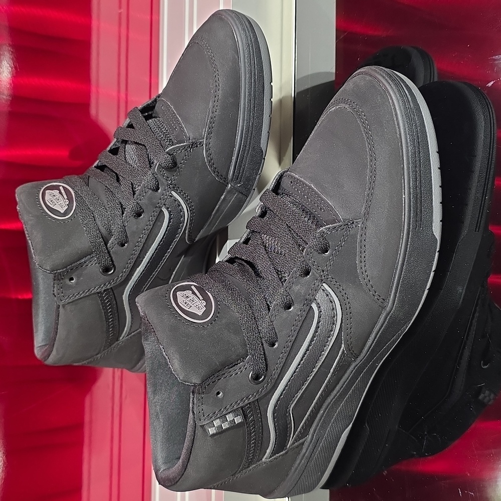 Vans Zahba Mid Black/Gray Skate Shoes Men’s 8 Women's 9.5